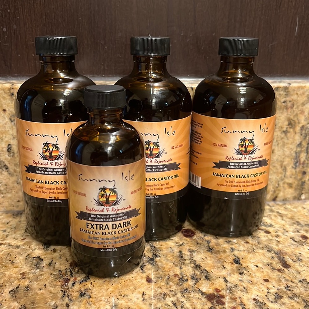 4 bottles of Jamaican Black Castor Oil - NEW
